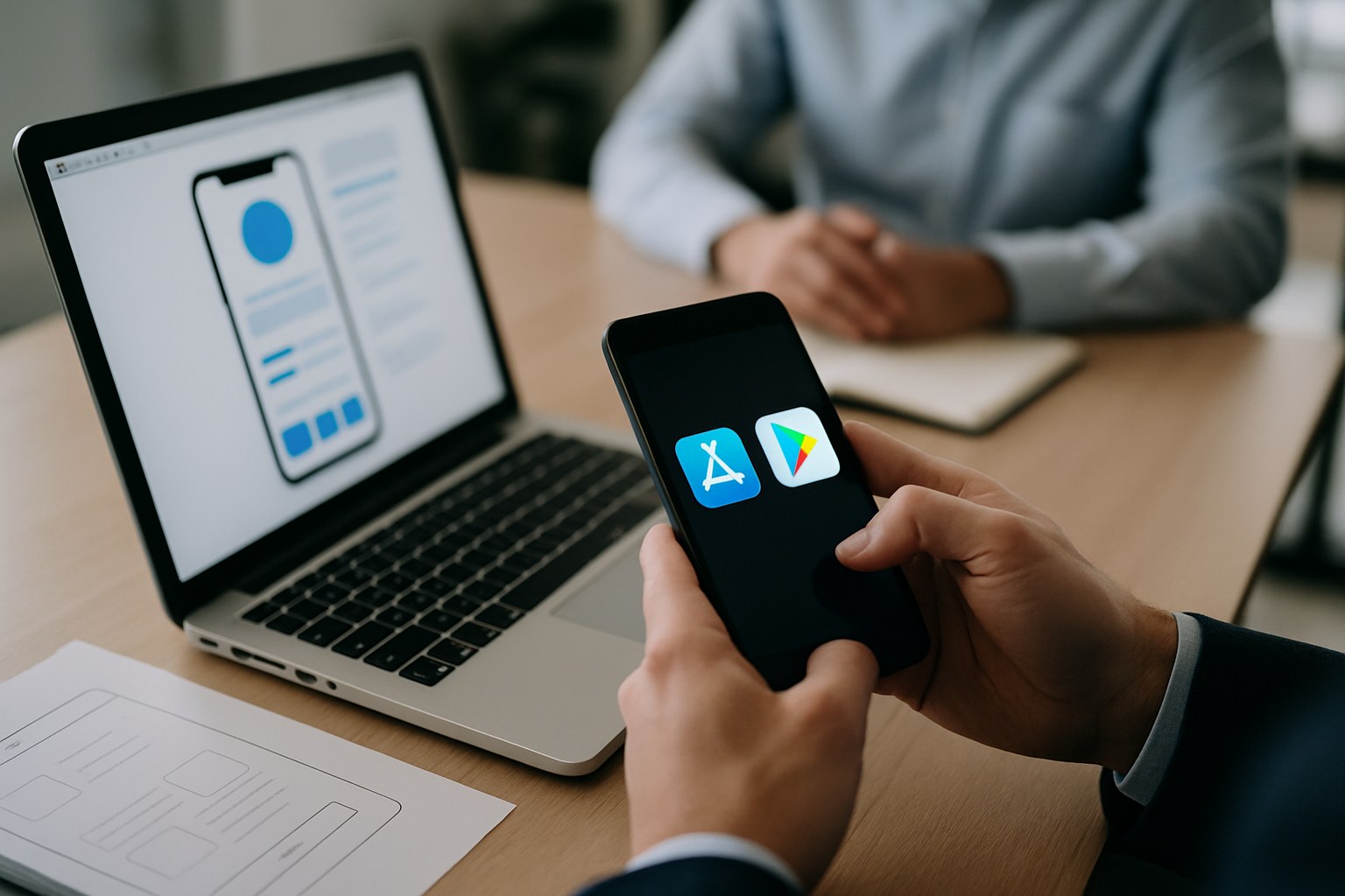 Reviewing an app store listing and submission checklist